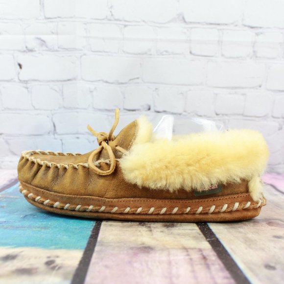 L.L. Bean Shoes - LL BEAN Lined Wicked Good Moccasin Slipper Size 8